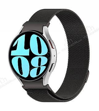 Eiroo KRD-01 Samsung Galaxy Watch 6 44 mm Siyah Metal Kordon