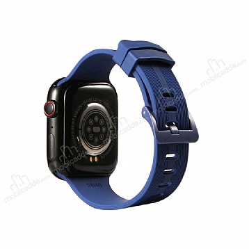 Eiroo KRD-23 Apple Watch 7 Lacivert Silikon Kordon (41 mm)