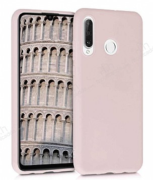 Eiroo Lansman Huawei P30 Lite Sand Pink Silikon Klf