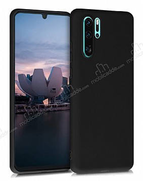 Eiroo Lansman Huawei P30 Pro Siyah Silikon Klf