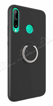 Eiroo Lansman Huawei P40 Lite E Selfie Yzkl Siyah Silikon Klf