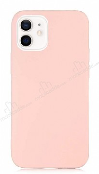 Eiroo Lansman iPhone 12 Mini 5.4 in Ak Pembe Silikon Klf