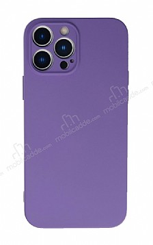 Eiroo Lansman iPhone 13 Pro Kamera Korumal Mor Silikon Klf