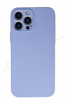 Eiroo Lansman iPhone 13 Pro Max Kamera Korumal Lila Silikon Klf