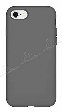 Eiroo Lansman iPhone SE 2020 Gri Silikon Klf