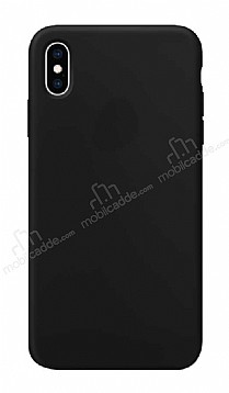 Eiroo Lansman iPhone XS Max Siyah Silikon Klf