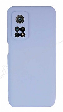 Eiroo Lansman Xiaomi Mi 10T Kamera Korumal Lila Silikon Klf