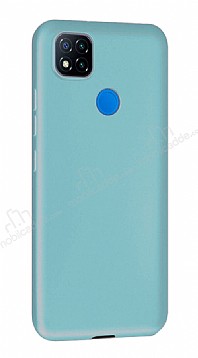 Eiroo Lansman Xiaomi Redmi 9C Mavi Silikon Klf