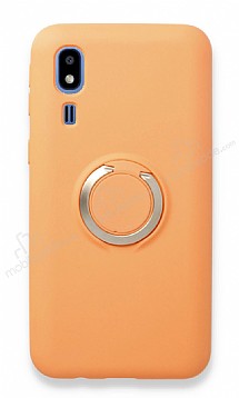 Eiroo Lansman Samsung Galaxy A2 Core Selfie Yzkl Turuncu Silikon Klf