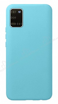 Eiroo Lansman Samsung Galaxy A31 Mavi Silikon Klf
