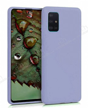 Eiroo Lansman Samsung Galaxy A51 Lila Silikon Klf
