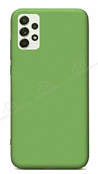 Eiroo Lansman Samsung Galaxy A52 / A52 5G Yeil Silikon Klf