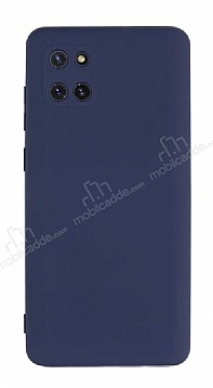 Eiroo Lansman Samsung Galaxy Note 10 Lite Kamera Korumal Lacivert Silikon Klf