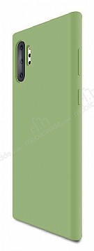 Eiroo Lansman Samsung Galaxy Note 10 Plus Koyu Yeil Silikon Klf