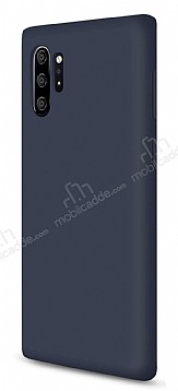 Eiroo Lansman Samsung Galaxy Note 10 Plus Lacivert Silikon Klf