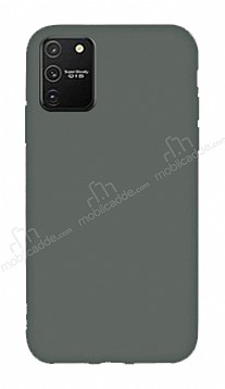 Eiroo Lansman Samsung Galaxy S10 Lite Gri Silikon Klf