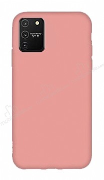 Eiroo Lansman Samsung Galaxy S10 Lite Pembe Silikon Klf