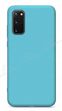 Eiroo Lansman Samsung Galaxy S20 FE Mavi Silikon Klf
