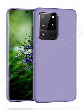 Eiroo Lansman Samsung Galaxy S20 Ultra Mor Silikon Klf