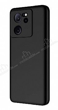 Eiroo Lansman Xiaomi 13T / 13T Pro Siyah Silikon Klf