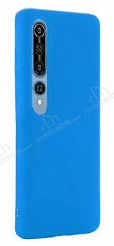 Eiroo Lansman Xiaomi Mi 10 Mavi Silikon Klf