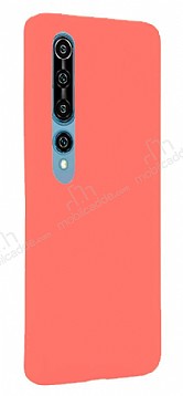 Eiroo Lansman Xiaomi Mi 10 Turuncu Silikon Klf