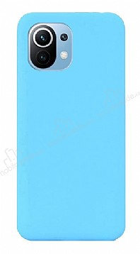 Eiroo Lansman Xiaomi Mi 11 Mavi Silikon Klf