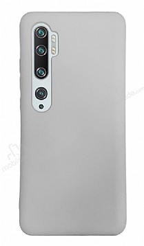 Eiroo Lansman Xiaomi Mi Note 10 Gri Silikon Klf