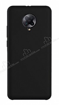 Eiroo Lansman Xiaomi Poco F2 Pro Siyah Silikon Klf