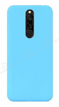 Eiroo Lansman Xiaomi Redmi 8 Mavi Silikon Klf