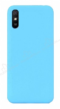 Eiroo Lansman Xiaomi Redmi 9A Mavi Silikon Klf