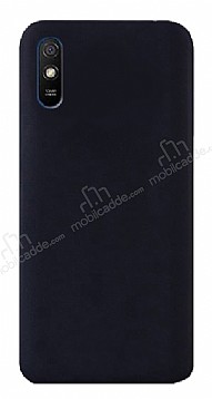 Eiroo Lansman Xiaomi Redmi 9A Siyah Silikon Klf