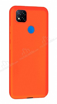 Eiroo Lansman Xiaomi Redmi 9C Turuncu Silikon Klf