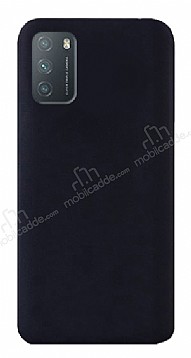 Eiroo Lansman Xiaomi Redmi 9T Siyah Silikon Klf