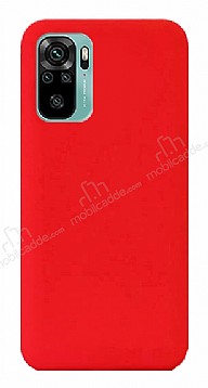 Eiroo Lansman Xiaomi Redmi Note 10 Krmz Silikon Klf