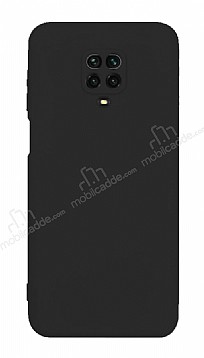Eiroo Lansman Xiaomi Redmi Note 9 Pro Kamera Korumal Siyah Silikon Klf