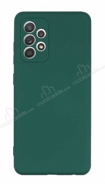 Eiroo Lansman Samsung Galaxy A52 / A52 5G Kamera Korumal Yeil Silikon Klf