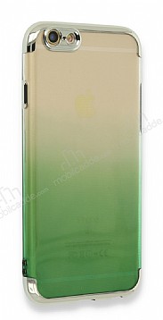 Eiroo Laser Gradient iPhone 6 / 6S Yeil Silikon Klf