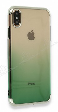 Eiroo Laser Gradient iPhone XS Max Yeil Silikon Klf