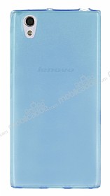 Lenovo P70 Ultra nce Mavi Silikon Klf