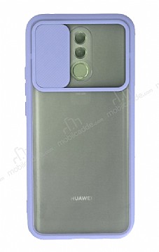 Eiroo Lens Series Huawei Mate 20 lite Mor Silikon Klf