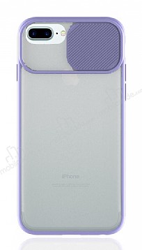 Eiroo Lens Series iPhone 7 Plus / 8 Plus Lila Silikon Klf