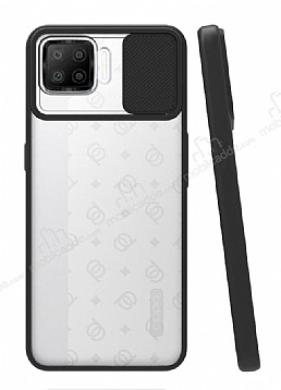 Eiroo Lens Series Oppo A73 Siyah Silikon Klf