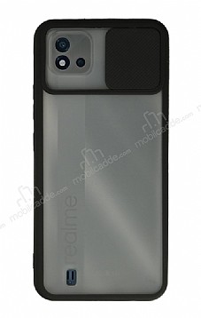 Eiroo Lens Series Realme C11 2021 Siyah Silikon Klf