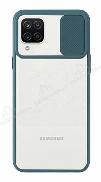 Eiroo Lens Series Samsung Galaxy M12 Yeil Silikon Klf