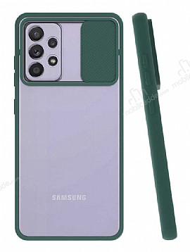 Eiroo Lens Series Samsung Galaxy A72 / A72 5G Yeil Silikon Klf