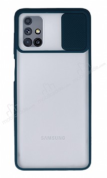 Eiroo Lens Series Samsung Galaxy M51 Yeil Silikon Klf