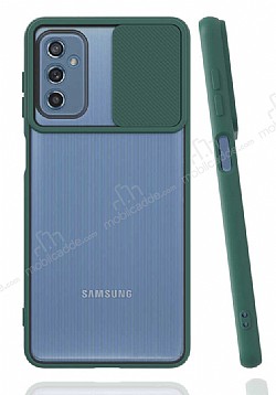 Eiroo Lens Series Samsung Galaxy M52 5G Yeil Silikon Klf