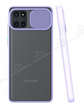 Eiroo Lens Series Samsung Galaxy Note 10 Lite Mor Silikon Klf