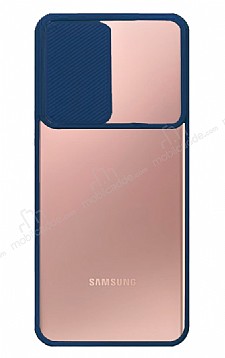 Eiroo Lens Series Samsung Galaxy Note 20 Ultra Lacivert Silikon Klf